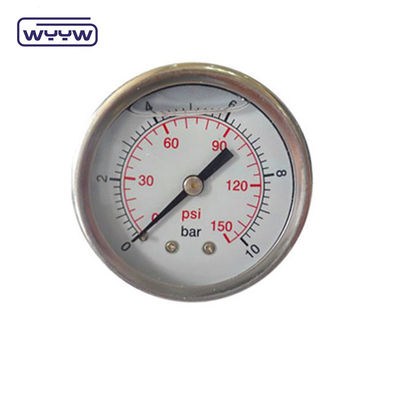 2.5&quot; dubbele drukmeter Manometer achterste berg Glycerine Bar Olie drukmeter