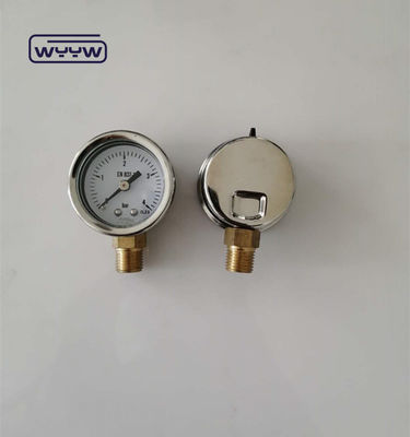 SS Case Gas Test Pressure Gauge 40mm Dial Size Achterste montage