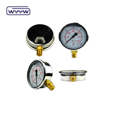Hydraulische industriële drukmeter 60 mm voor glycerine