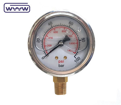 63 mm 0-10bar 150 Psi drukmeter manometer voor graafmachine