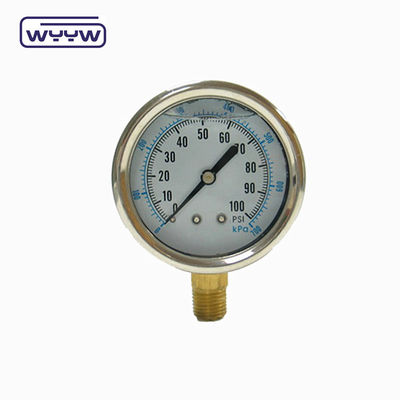 2.5&quot; Antivibratiedrukmeter Manometer onderaanleg