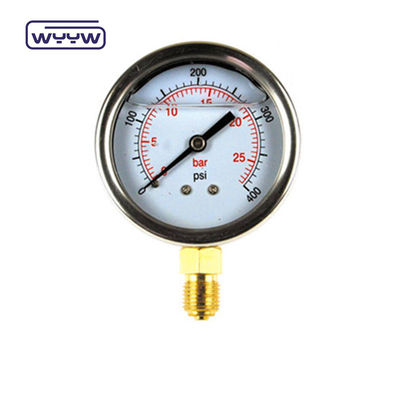 2.5&quot; Antivibratiedrukmeter Manometer onderaanleg