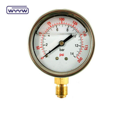 2.5&quot; Antivibratiedrukmeter Manometer onderaanleg