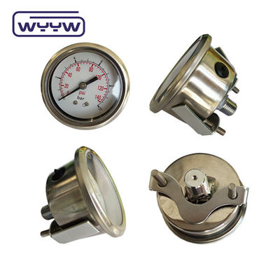 Axial 2,5&quot; U-clamp drukmeter Manometer / Back Connection drukmeter