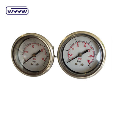 Axial 2,5&quot; U-clamp drukmeter Manometer / Back Connection drukmeter