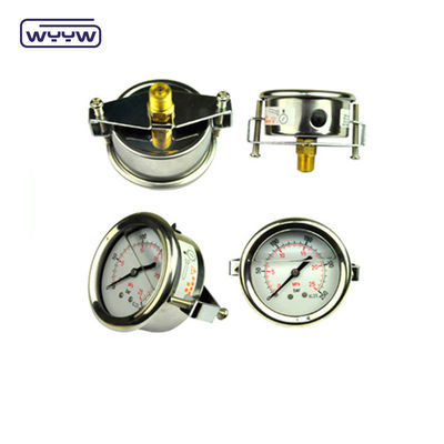 Axial 2,5&quot; U-clamp drukmeter Manometer / Back Connection drukmeter