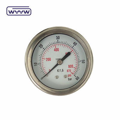 Hydraulische Jack Drukmeter Centrum Achterste verbinding 100mm Dial Grootte