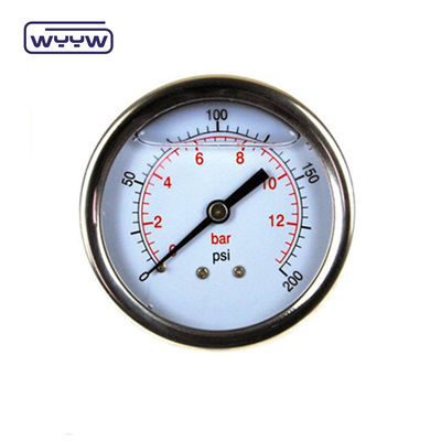 Hydraulische Jack Drukmeter Centrum Achterste verbinding 100mm Dial Grootte