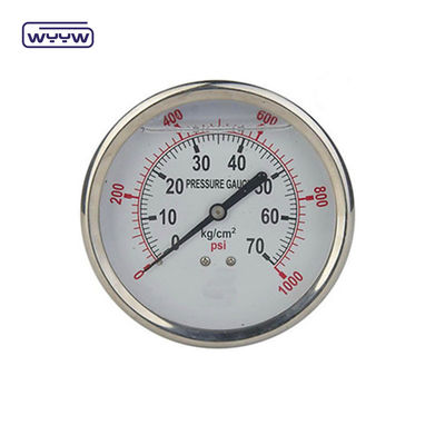 Achterste Liquid 1,5&quot; 40mm Hydraulische drukmeter voor hydraulische apparatuur