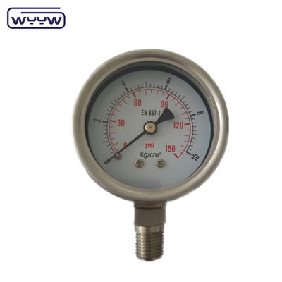 Achterste glycerine schokbestendig Hydraulisch Jack drukmeter bereik aangepast