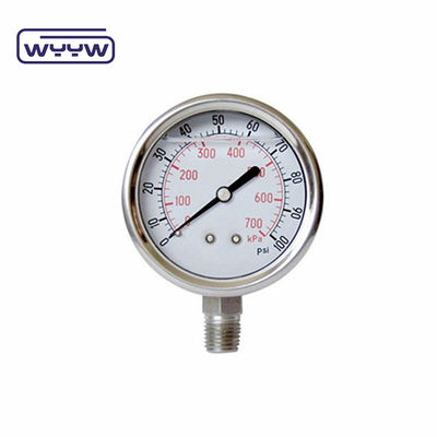 Achterste glycerine schokbestendig Hydraulisch Jack drukmeter bereik aangepast