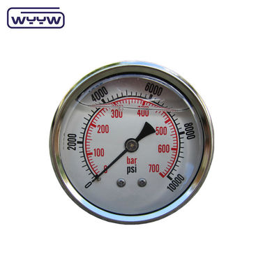 Glycerine gevulde drukmeter Manometer OEM ODM OBM Op maat