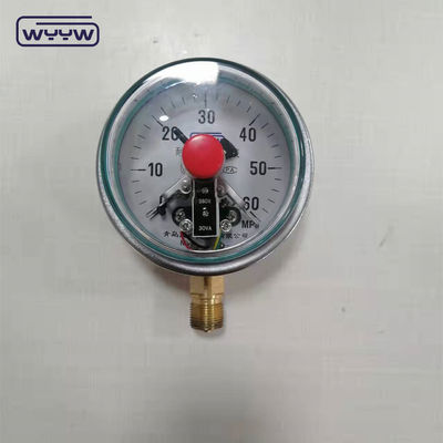 Stainless Steel Silicone gevulde drukmeter Onderste verbinding 100 mm
