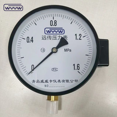 1.6MPa zwart stalen behuizing 1/2&quot;bsp M20X1.5 6 inch elektrisch contact dubbele schaal manometer drukmeter prijs