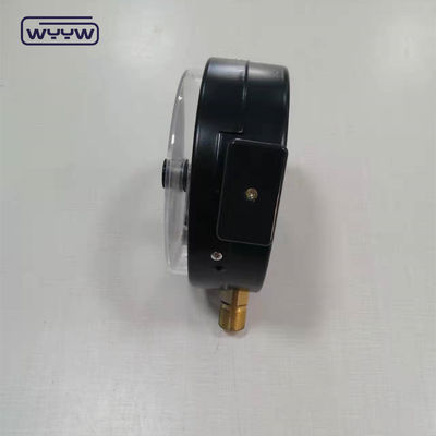 1.6MPa zwart stalen behuizing 1/2&quot;bsp M20X1.5 6 inch elektrisch contact dubbele schaal manometer drukmeter prijs