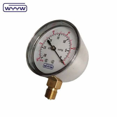 laag manometer ss 63mm inH2O wc mbar blaasdrukmeter