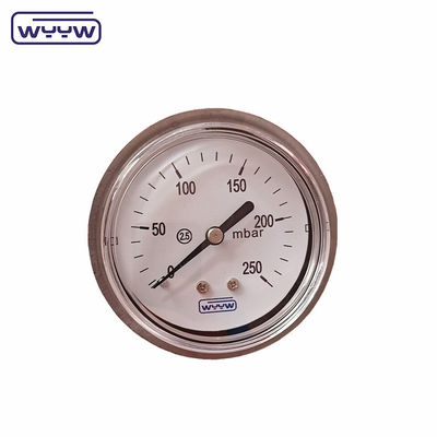 OEM-ondersteunde aanpasbare laagdrukcapsule-manometer CMH2O met backconnection