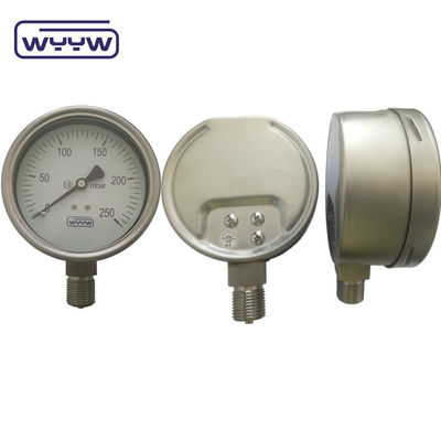 100mm 4 &quot; alle roestvrij staal drukmeter, Bellow type drukmeter