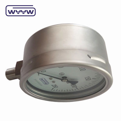 100 mm, allemaal van roestvrij staal, drukmeter voor bajonetten, Bellows Gasdrukmeter Mbar
