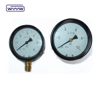 80 mm Kpa Mbar Bellows Drukmeter Lage druk manometer Radiële verbinding