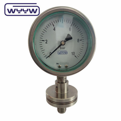 100 mm industriële manometer 4 &quot;diafragma afdichting chemische drukmeter