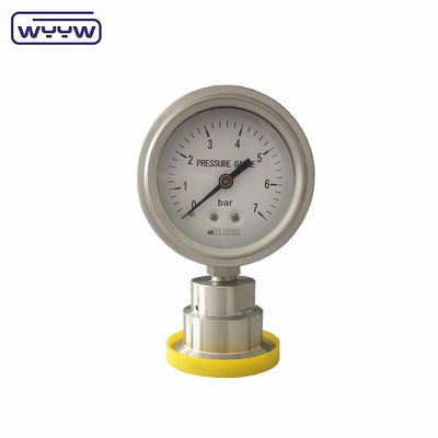 Zware hygiënische drukmeter voor het diafragma SS316 Klemtype