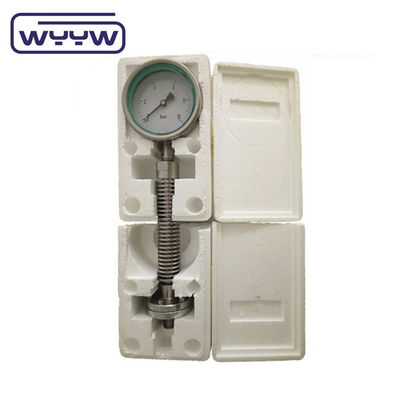 ISO9001 Hoogtemperatuurdrukmeter Manometer 100 mm Diafragma Afdichting Type