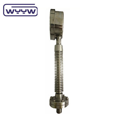 ISO9001 Hoogtemperatuurdrukmeter Manometer 100 mm Diafragma Afdichting Type