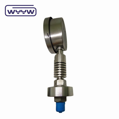 ISO9001 Hoogtemperatuurdrukmeter Manometer 100 mm Diafragma Afdichting Type