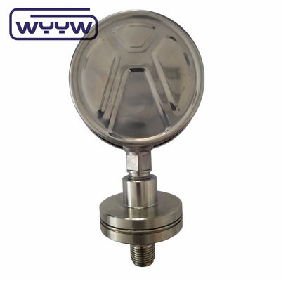 SS316 Diafragma-dichtingsdrukmeter 100 mm Anti-corrosieve drukmeter van roestvrij staal