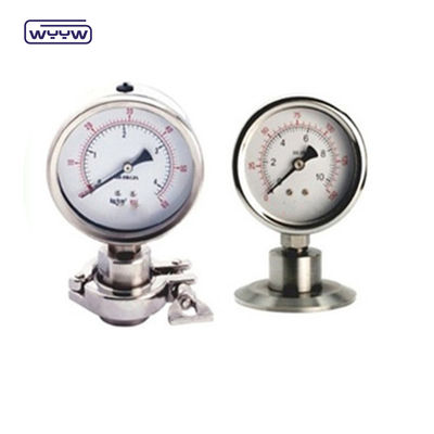 Industriële diafragma drukmeter manometer OEM SS316 Hoes