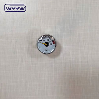 Goede kwaliteit warm verkoop OEM lucht hexagon messing gechromeerd 250bar 300bar 350bar 23mm mini drukmeter