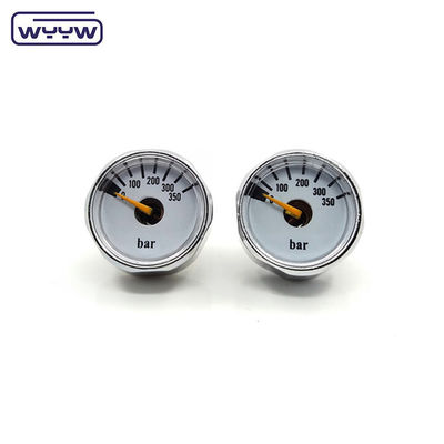 OEM China prijs van 28mm diameter 1/8&quot;bspp bourdon buis manometer PCP paintball messing drukmeter 315 bar