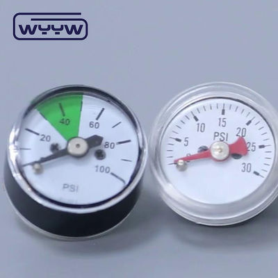 Achterste montage 23 mm drukmeter Manometer voor brandblusapparatuur