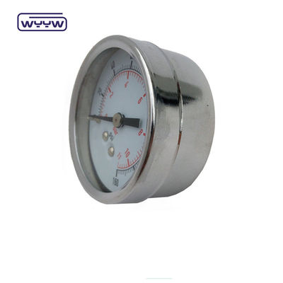 Drooggebruik Geen olie Terugmontage drukmeter 160 Psi Air 60mm SS drukmeter