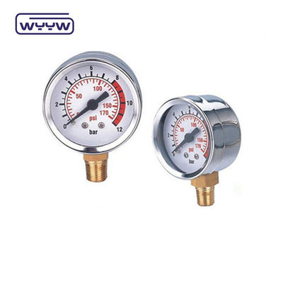 Hydraulische apparatuur Terugdrukmeter roestvrij staal 60 mm