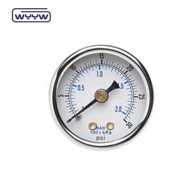 Drukmeter van roestvrij staal 60 mm Manometer drukmeter