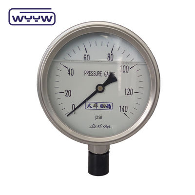 SS304 0-100Bar PSI 63mm 100mm Glycerine Manometer Drukmeter Glycerine Gevuld