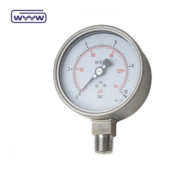 Silicone 4 inch bezel ring drukmeter 100mm dial bottom mount
