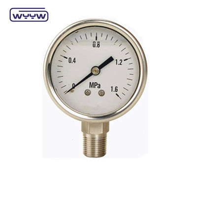 ss304 speciale draad hoge druk 1000 bar olie gevulde drukmeter 4&quot;