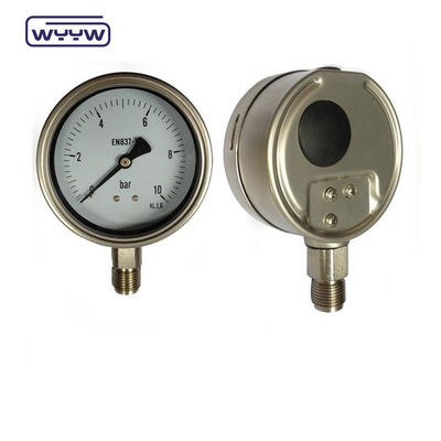 EN837-1 drukmeter voor bajonetlijst met olie van 63 mm
