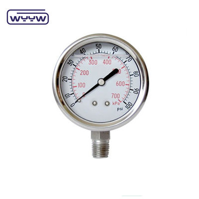 2.5&quot; industriële olie gevulde drukmeter prijs