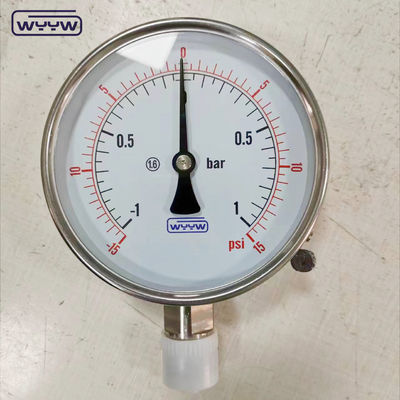 Vacuümverbinding droge ss304 onderverbinding G1/2&quot; 4 inch goede prijs drukmeter -1+1bar