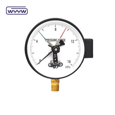 Elektrische contactdrukmeter 100mm 380V Achtersteelschacht Manometer AC