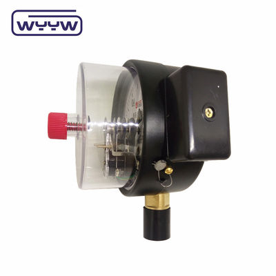 Elektrische contactdrukmeter 100mm 380V Achtersteelschacht Manometer AC