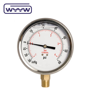 Samengestelde drukmeter vacuüm en positieve druk manometer 63 mm 100 mm