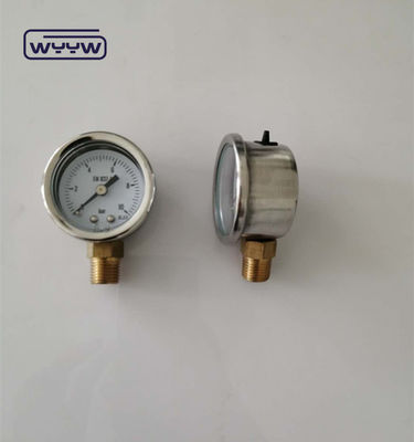 1.5&quot; 40mm Glycerine gevulde drukmeter Manometer 100kpa Bottom Connection