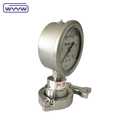 2.5 inch diafragma-drukmeter met onderste aansluiting en NPT-draad