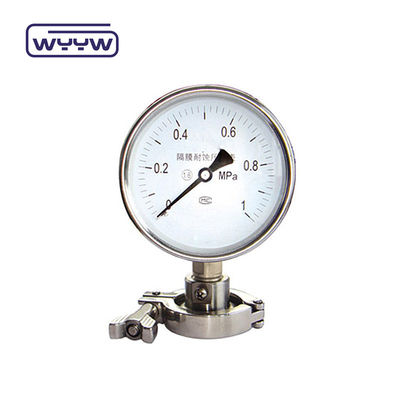 100 mm NPT-draad standaarddiafragma-drukmeter met rechtstreeks bodemmontage