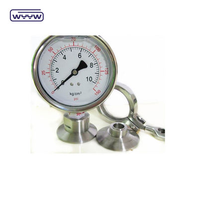 100 mm NPT-draad standaarddiafragma-drukmeter met rechtstreeks bodemmontage